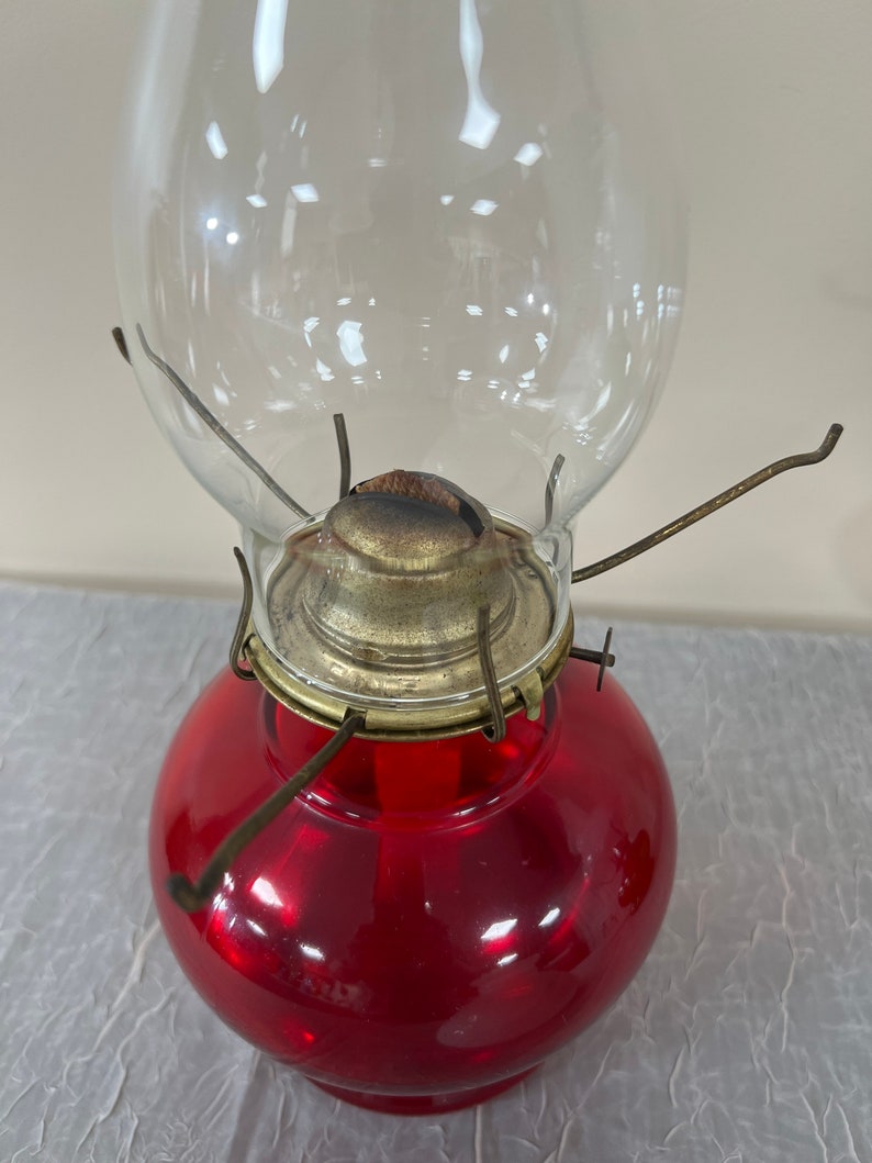 Vintage Eagle Burner Hurricane Kerosene Oil Lamp W/milk Glass Etsy