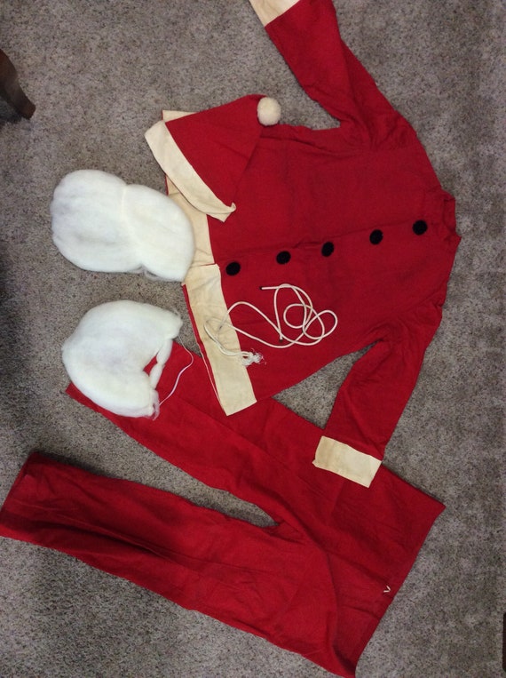 Vintage Santa suit | corduroy material | cotton be