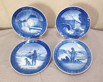 Vintage Royal Copenhagen 1970's Holiday Plates | Choose From: 1975, 1976, 1977, 1978, Or 1979 | Denmark