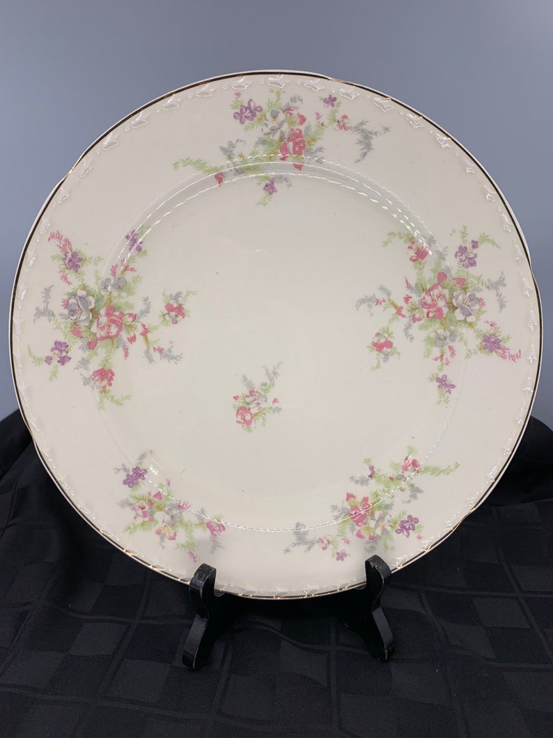 Vintage Crooksville China Spring Blossom 5piece Place Setting Etsy