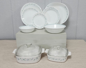 CORELLE | Country Cottage | 8” Vegetable Serving Bowls  Set of 4  Corelle Country Cottage  of 2 Oval Platters 12” & 2 Serving Bowls 8.5” main image 0