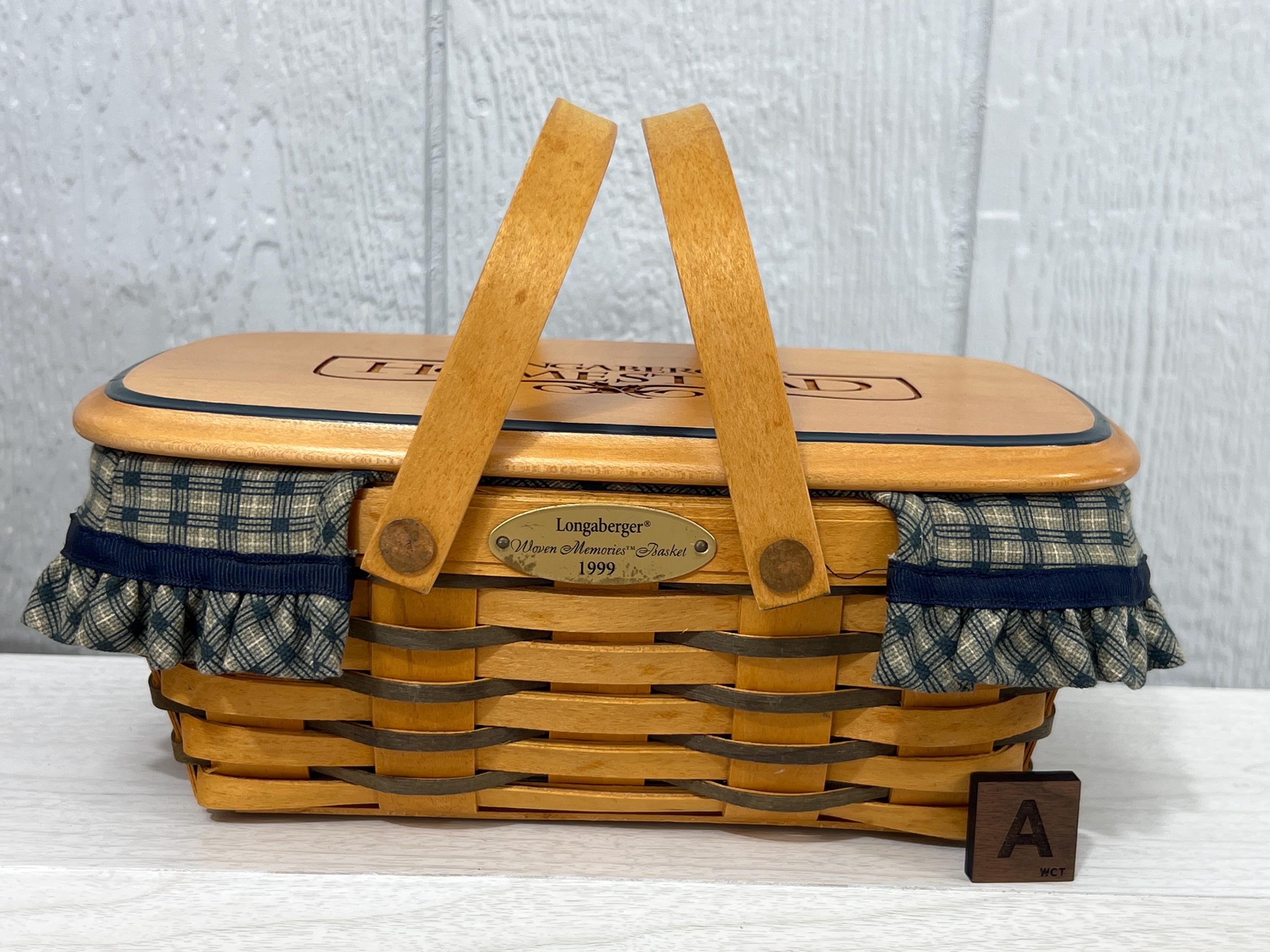 人気新品入荷 1999 Longaberger Woven Choose | Baskets Chore Small Memories 小物入れ