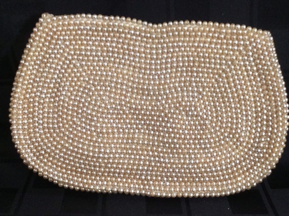 Vintage Beaded Purse Clutch Hand Bag | Opalescent… - image 4