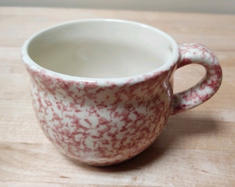 Roseville Pottery | Vintage Henn Workshops Rose Spongeware Tableware | Choose From: Dinner Plate, Bread Plate, Cereal Bowl, Salad Bowl, Mugs