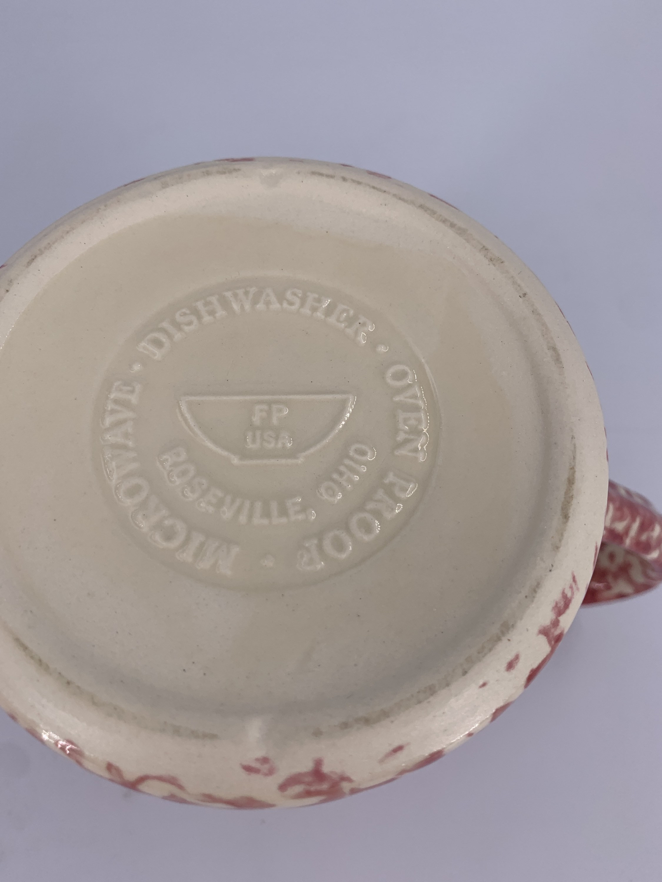 Roseville Pottery Vintage Henn Rose Sponge Ware Etsy UK