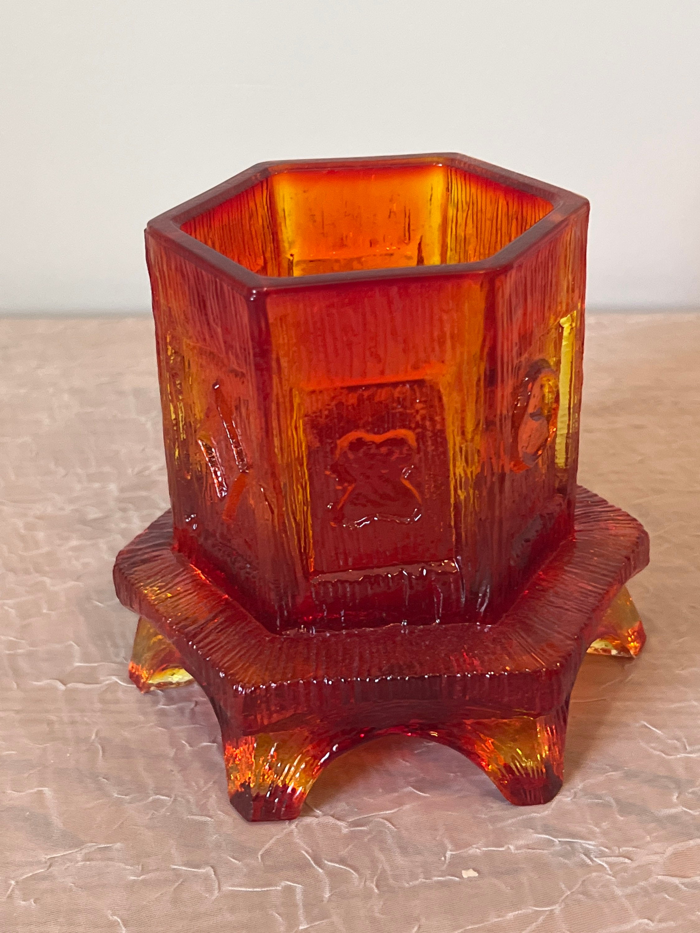 Vintage Fairy Lamp Choose From: Amber Tiara Glass, Clear Pagoda W/stained Glass Insert, Amberina Pagoda Base, or Smoked Pagoda Candlestick - Etsy Vintage Fairy Lamp Choose From: Amber Tiara Glass, Clear Pagoda W/stained Glass Insert, Amberina Pagoda Base, or Smoked Pagoda Candlestick - Etsy