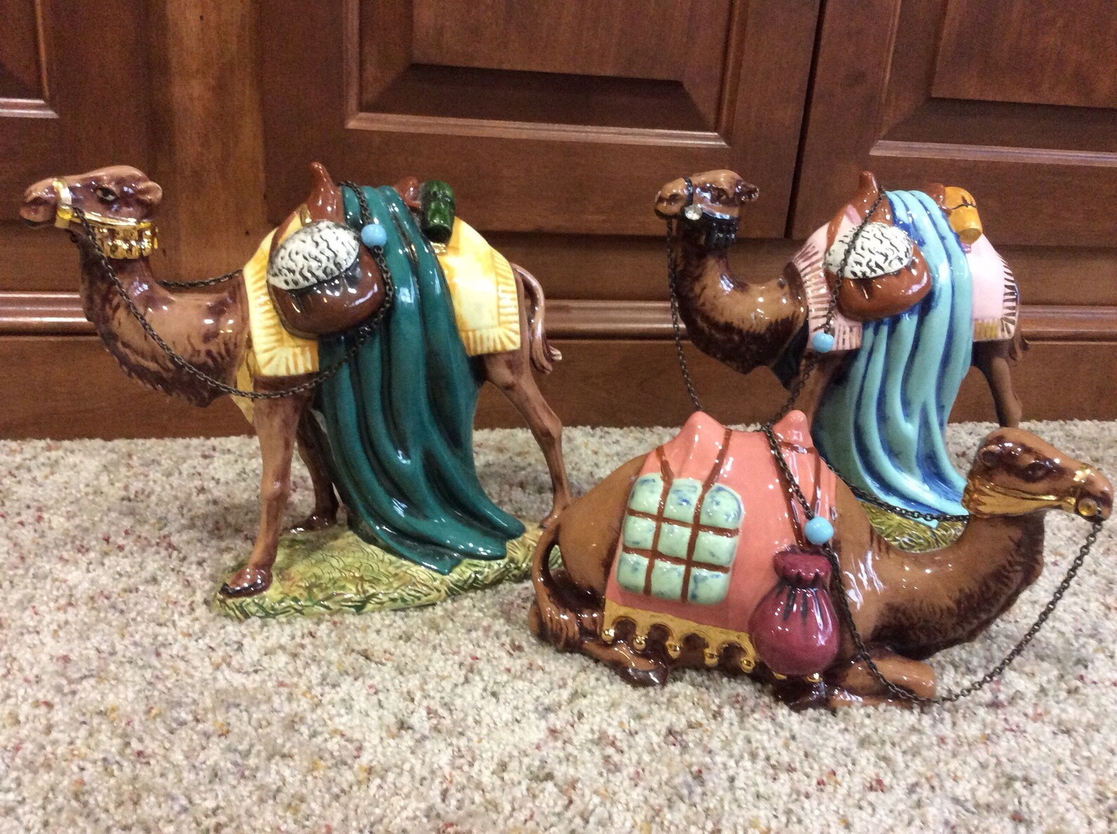 16 Piece Hand-painted Nativity From the 1960s Vibrant Colors - Etsy