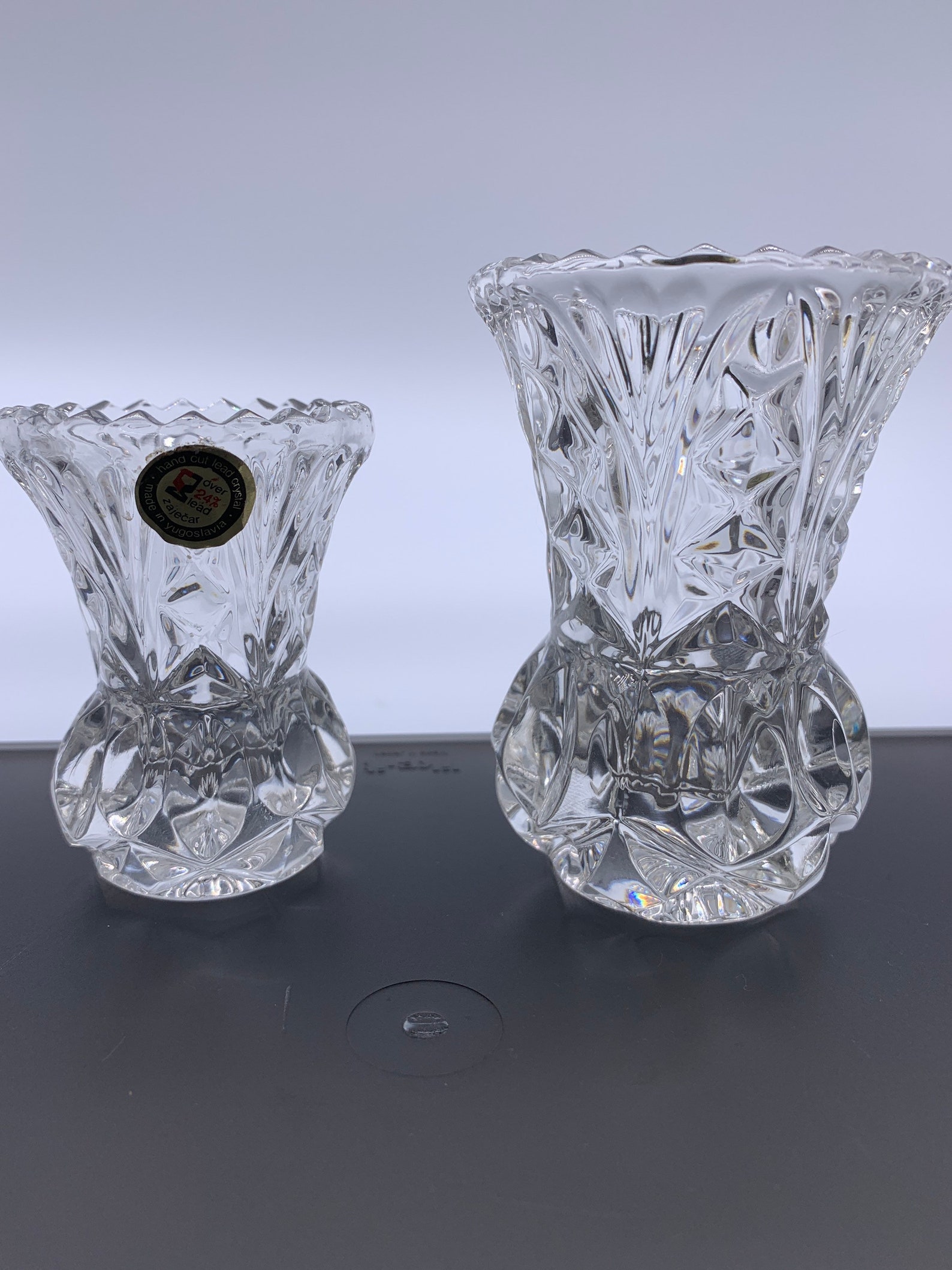 Vintage Kristal Zajecar Yugoslavian Lead Crystal Pieces Etsy