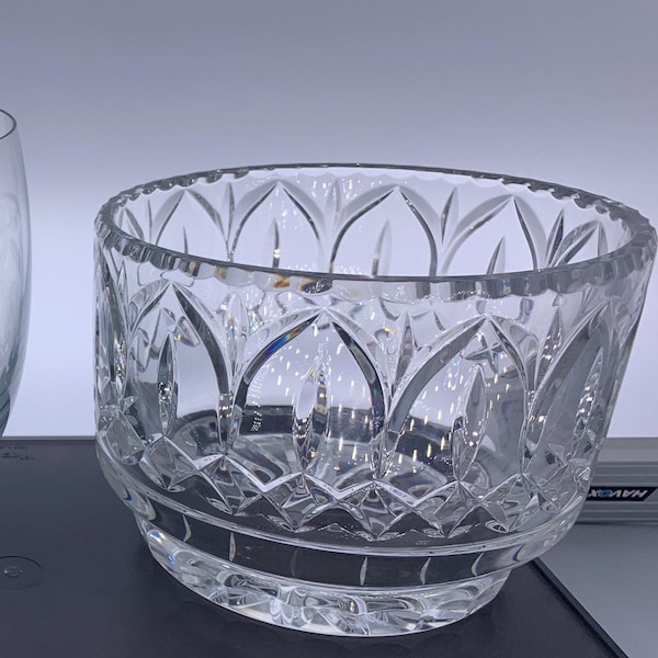 Vintage Crystal Bowls | Choose from: 7.50" Crystalex Bohemia Glass Bowl or 6" Vertical Cut Crystal Bowl