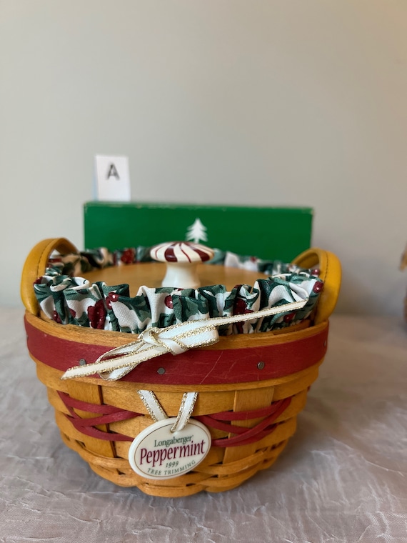 Retired Longaberger Tree Trimming Holiday Basket | Choose From