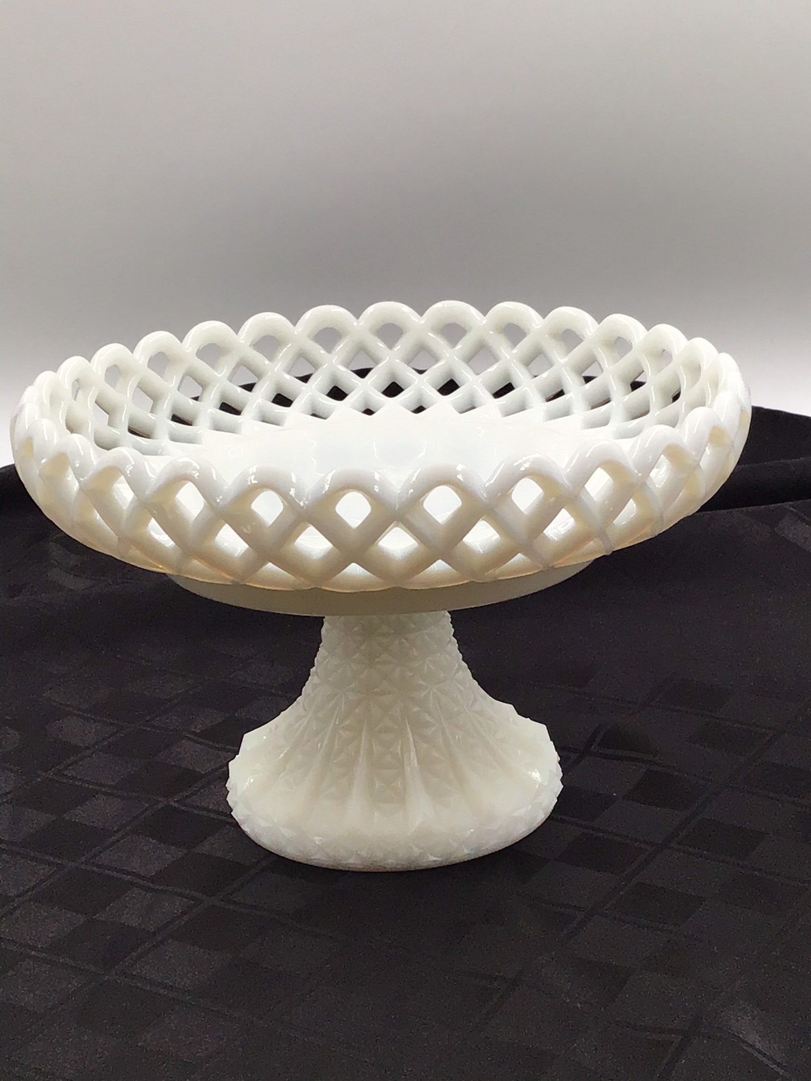 Challinor and Taylor Cut Square & Rib With Open Lattice Milk | Etsy