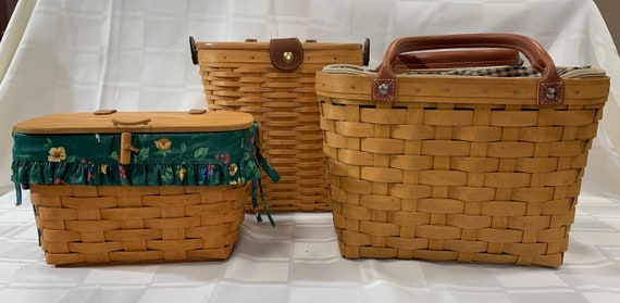 Retired Longaberger Basket Purse I Choose From: 1993 Small, 2000