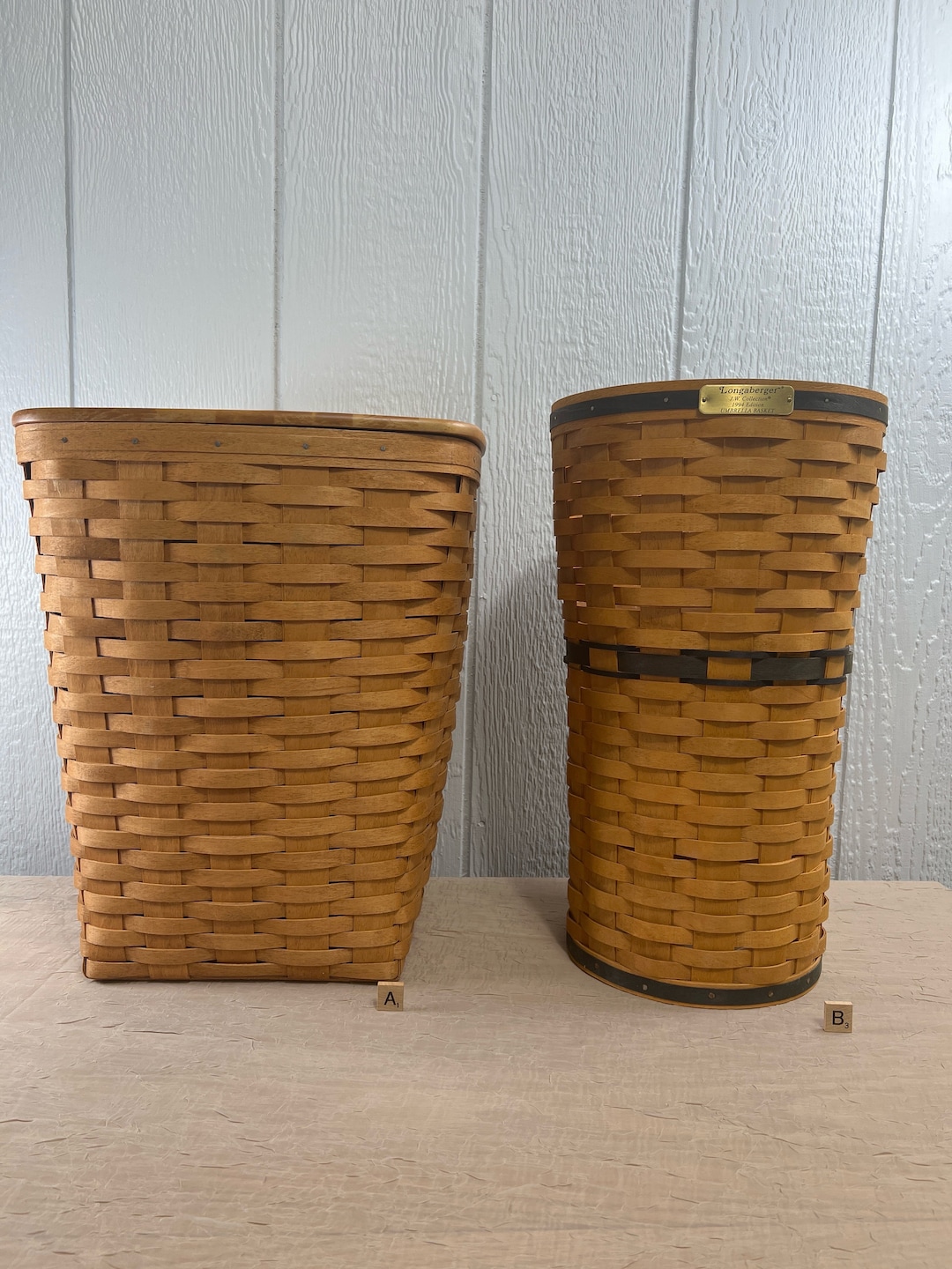 Vintage Longaberger Baskets Choose From 1991 Retired Medium Waste or