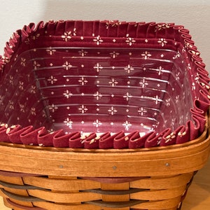Longaberger Berry Baskets Choose From: Large Square Berry Basket, Medium Square Berry Basket, Or Small Square Berry Basket image 3