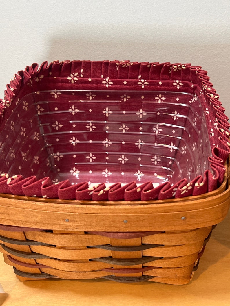 Longaberger Berry Baskets Choose From: Large Square Berry Basket, Medium Square Berry Basket, Or Small Square Berry Basket image 3