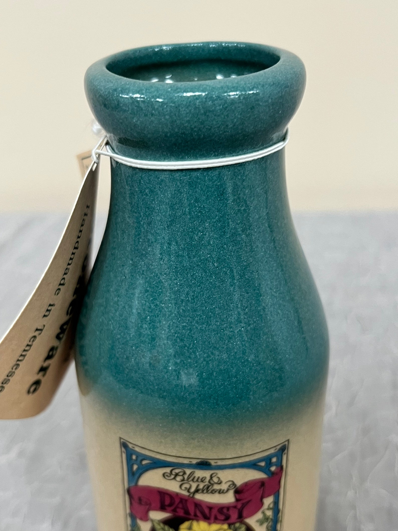 Vintage Stoneware Milk Jug Shaped Vase Cumberland Stoneware Etsy