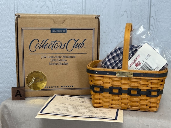 Longaberger Basket J.W. Miniature Collector's Club Series Basket