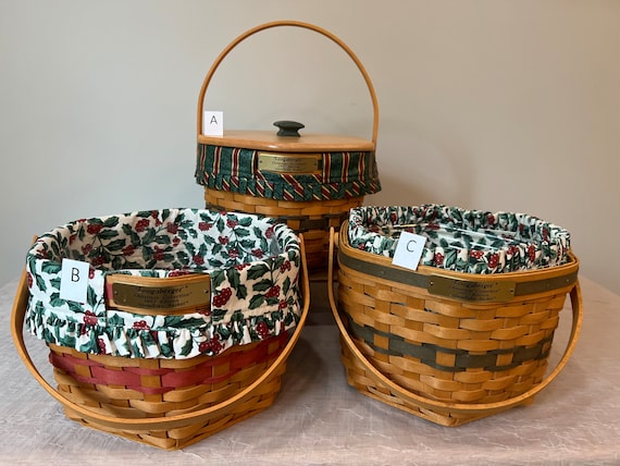 Longaberger Christmas Collection Basket | Choose From: 1997