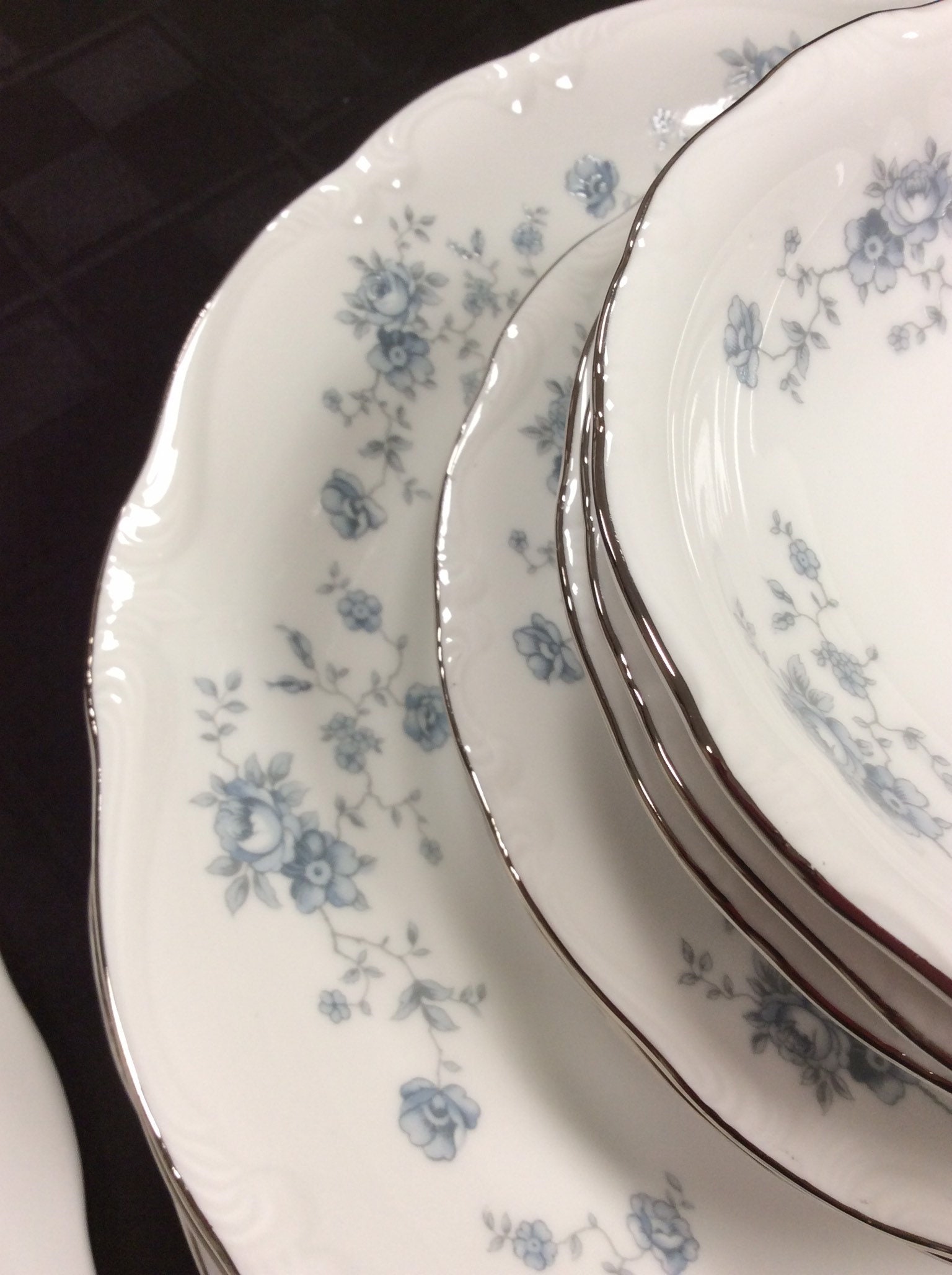 Johann Haviland Blue Garland China 5piece Place Setting Etsy