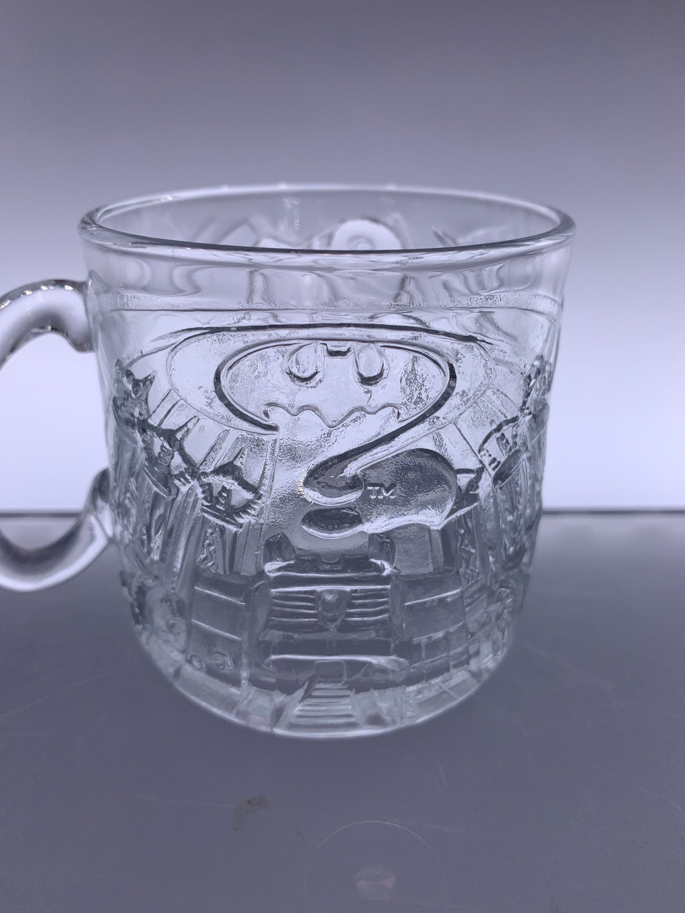 Glass Batman Forever Mug McDonald's 1995 Collectible