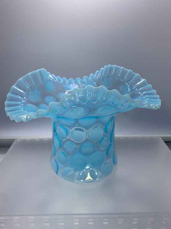 Vintage Unmarked Fenton Glass | Choose From: Blue Coin Dot