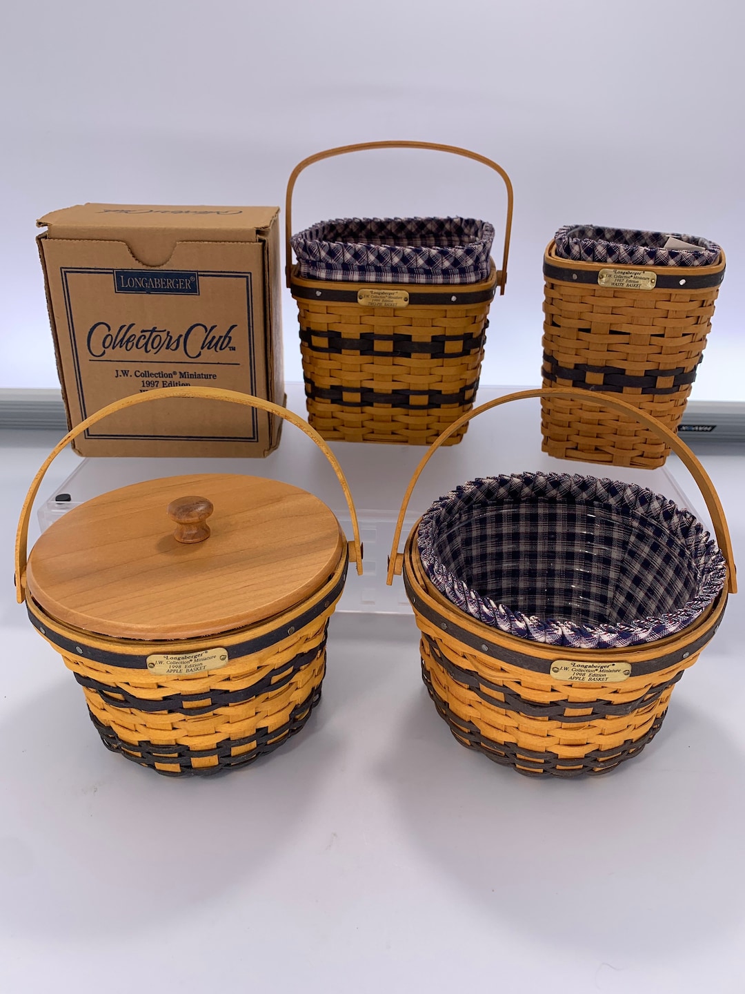 Longaberger Basket J.W. Miniature Collector Club Series
