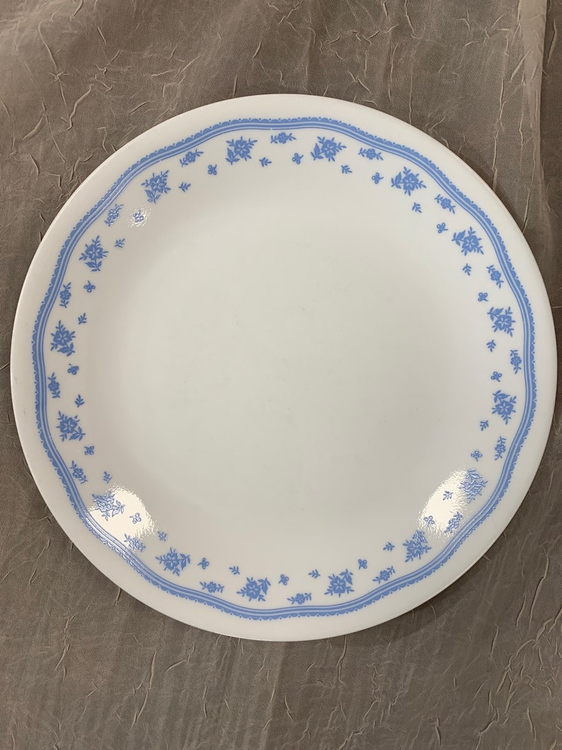 Vintage Corelle Morning Blue Dinnerware – Choose Individual Pieces, 1980s USA Made