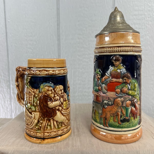 Vintage Collectible Beer Stein | Choose From: Japan Art Mug Or Lidded West Germany Thewalt Stein