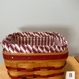 Longaberger Berry Baskets Choose From: Large Square Berry Basket, Medium Square Berry Basket, Or Small Square Berry Basket Opt.B-MedBerryRdTick