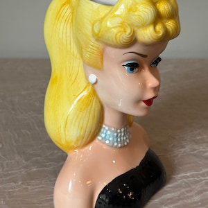 1994 Mattel Inc. Barbie With Love Head Vase Planter I Enesco Etsy Canada