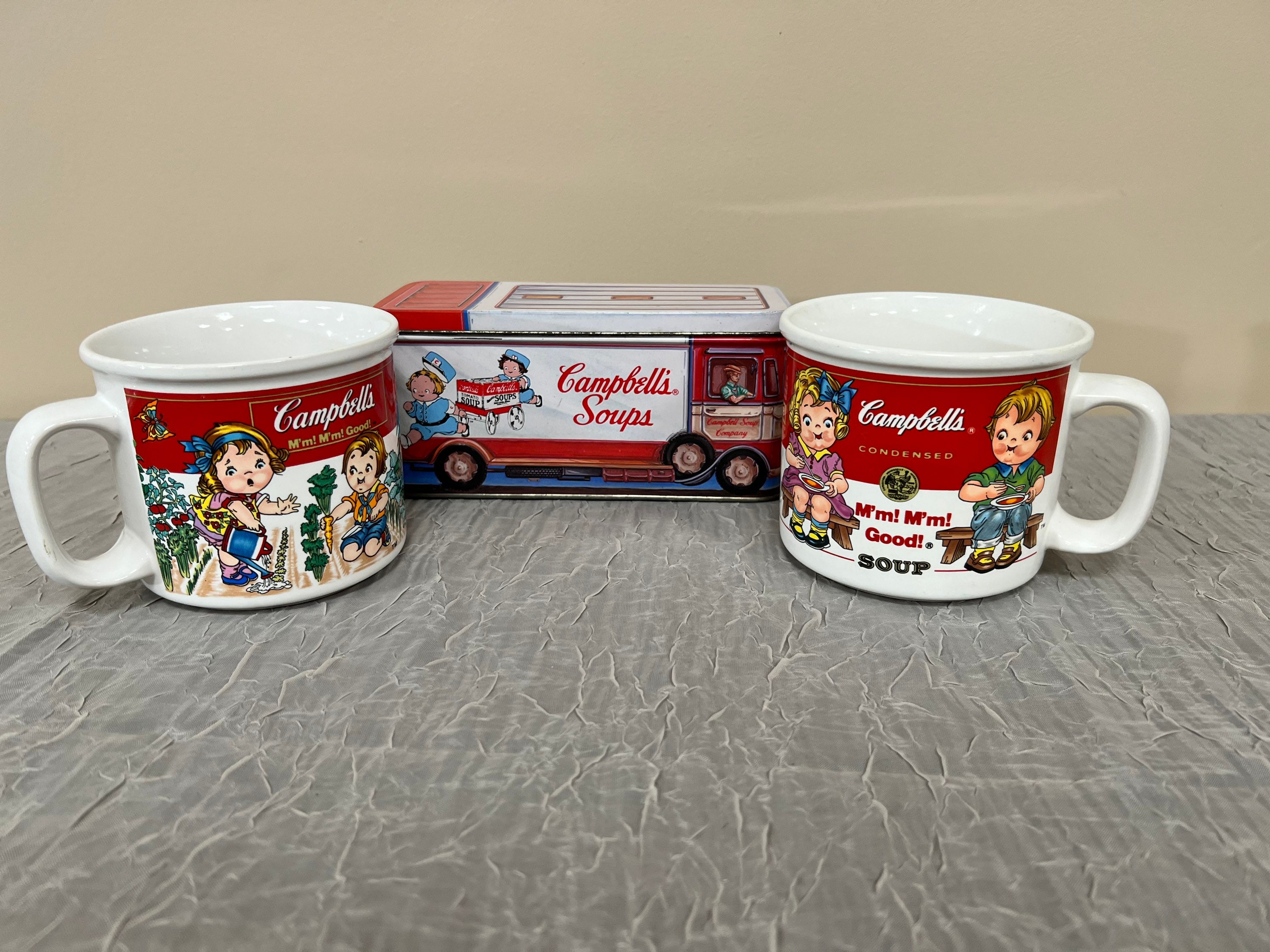 Set of 1993 2 Campbell's Soup Mugs by Westwood & 1 Etsy