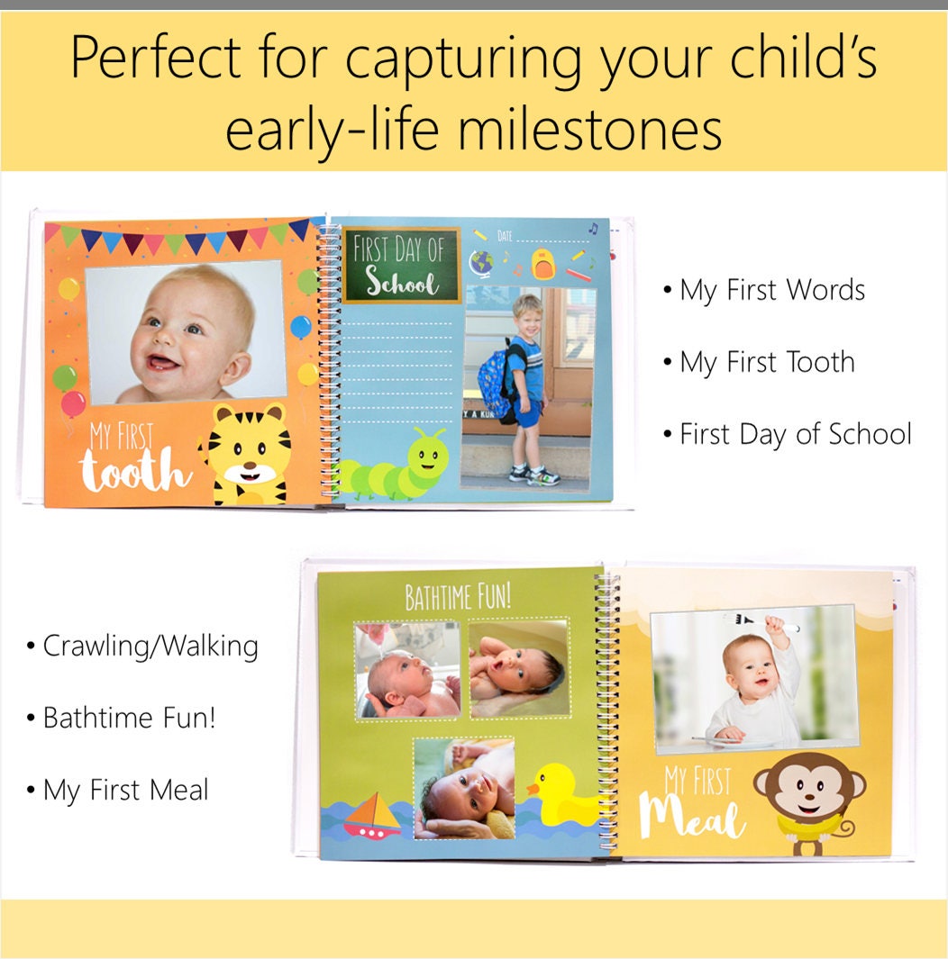 First Year Baby Memory Book for Boys and Girls Life's Etsy