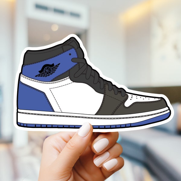 J1 jordan 1 sticker, multiple colors, vinyl stickers, laptop sticker, j1, handmade, weatherproof