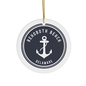 Rehoboth Beach Delaware Ornament, Rehoboth Beach DE Gift, Rehoboth Beach Souvenir, Rehoboth Beach Trip, Rehoboth Beach Home, House Warming