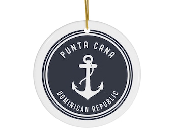Punta Cana Ornament, Punta Cana Gift, Punta Cana Souvenir, Punta Cana Home, Punta Cana Trip, Punta Cana Wedding, Caribbean Ornament