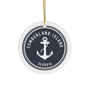 Cumberland Island Ornament, Cumberland Island Georgia, Cumberland Island Gift, Cumberland Island Trip, St. Marys Ornament, Cumberland Island