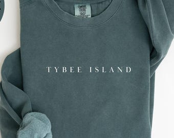 Tybee Island Georgia Sweatshirt, Comfort Colors, Tybee Island GA Crewneck Sweater, Tybee Beach Unisex Shirt, Wedding Gift House Warming Gift