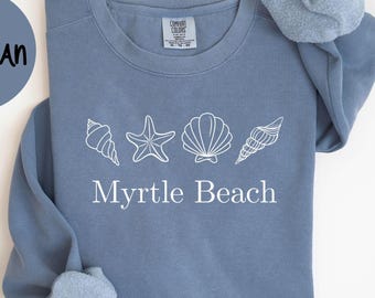 Myrtle Beach South Carolina Sweatshirt, Comfort Colors® Crewneck Sweater, Myrtle Beach SC Unisex Shirt, Myrtle Beach Gift Souvenir TRENDY