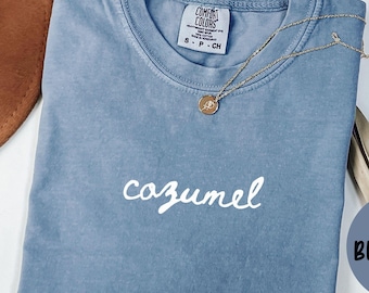 Cozumel Mexico Shirt, Comfort Colors® T-shirt Tshirt, Cozumel Mexico Unisex Tee, Gift for Trip, Wedding Gift, Souvenir, Custom