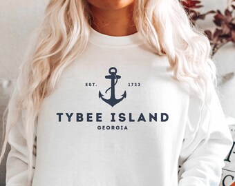 Tybee Island Sweater, Tybee Island Shirt, Tybee Island Sweatshirt, Tybee Island GA, Tybee Island Souvenir, Savannah GA Sweater Gift