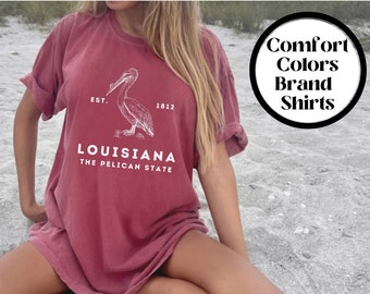 LoveBackDesigns Louisiana Sweatshirt Louisiana T Shirt Louisiana Tee Graphic Tee Shirt Home State Shirt Home Shirt Louisiana State Ladies State Shirt