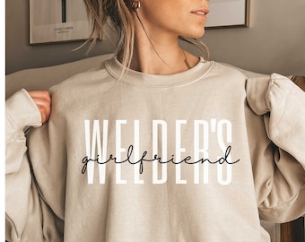 Dibs on the Welder Welding Weld Welders Girlfriend Wife GF BF Boyfriend Sweatshirt, Funny Sweater Shirt, Birthday Gifts for Men and Women