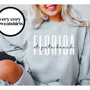 St Pete Beach Florida Sweatshirt, St Pete Beach FL Crewneck Sweater, St Pete Beach Unisex Shirt, St Pete Beach Gift, Trendy Preppy Gift