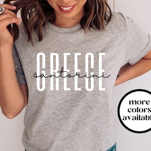 Santorini Greece Shirt, Santorini T-Shirt, Santorini Tee, Santorini Gift, Santorini Trip, Santorini Souvenir, Greek Islands Shirt, Unisex