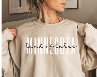Minnesota Sweater, Minnesota Sweatshirt, Minnesota Crewneck, Minnesota Shirt, Minnesota Gift, Minnesota Trip, House Warming Gift, Unisex