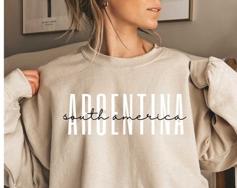Argentina Sweater, Argentina Sweatshirt, Argentina Shirt, Argentina Crewneck, Argentina Trip, Argentina Gift, Argentina Souvenir, Unisex