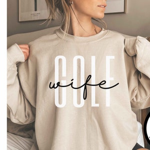 Golf Wife Shirt, Golf Wife Sweatshirt, Unisex Crewneck, Golfer Wife Gift, Golf Wife Sweater, Wedding Gift, Engagement Gift, Mothers Day Gift