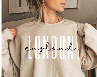 London England Sweater, London Sweatshirt, London Crewneck, London Shirt, London Trip, London Gift, London Souvenir, Wedding Gift