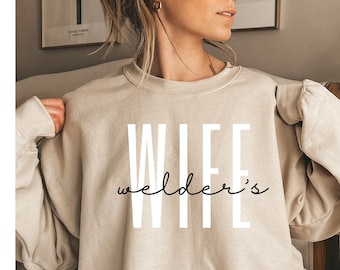 Dibs on the Welder Welding Weld Welders Girlfriend Wife GF BF Boyfriend Sweatshirt, Funny Sweater Shirt, Birthday Gifts for Men and Women