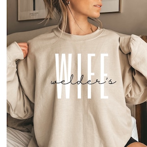 Dibs on the Welder Welding Weld Welders Girlfriend Wife GF BF Boyfriend Sweatshirt, Funny Sweater Shirt, Birthday Gifts for Men and Women